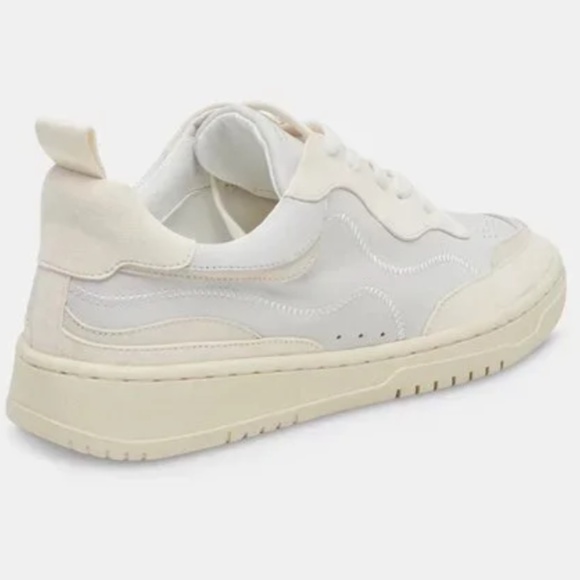 FINAL SALE 🎈 NEW DOLCE VITA Adella Leather Women’s Sneakers Off White NEW - Picture 6 of 13